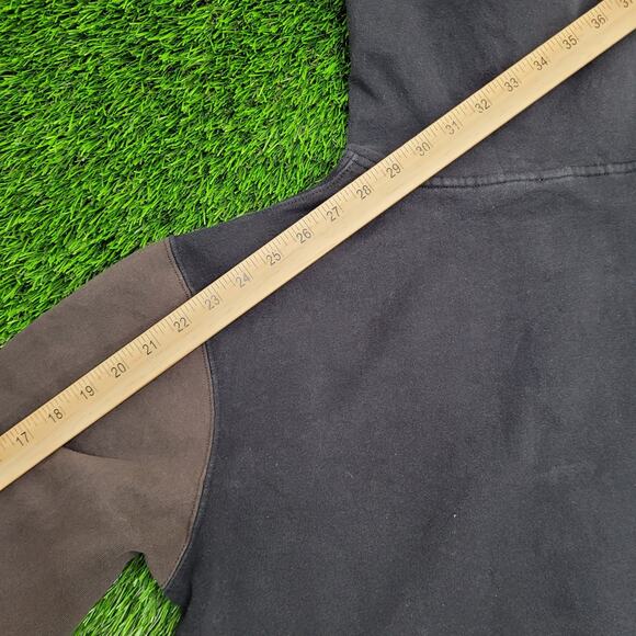 VANS Varsity Snap Hoodie Jacket Medium 22x25 Colorblock Cropped - Picture 3 of 14